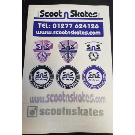 ScootnSkates Sticker Pack Purple £5.00